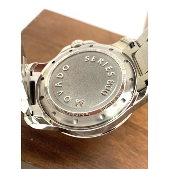 Movado Men's Watch 2600137 Series 800 Swiss Quartz Blue Dial Silver Steel 40mm - Picture 7 of 15